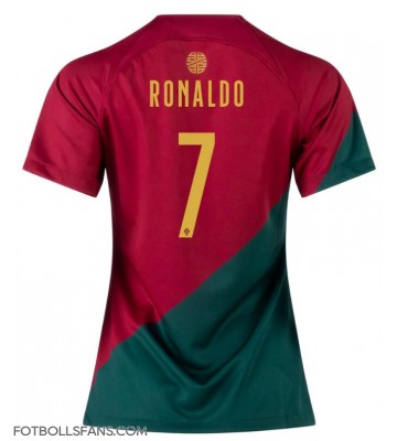 Portugal Cristiano Ronaldo #7 Replika Hemmatröja Damer VM 2022 Kortärmad